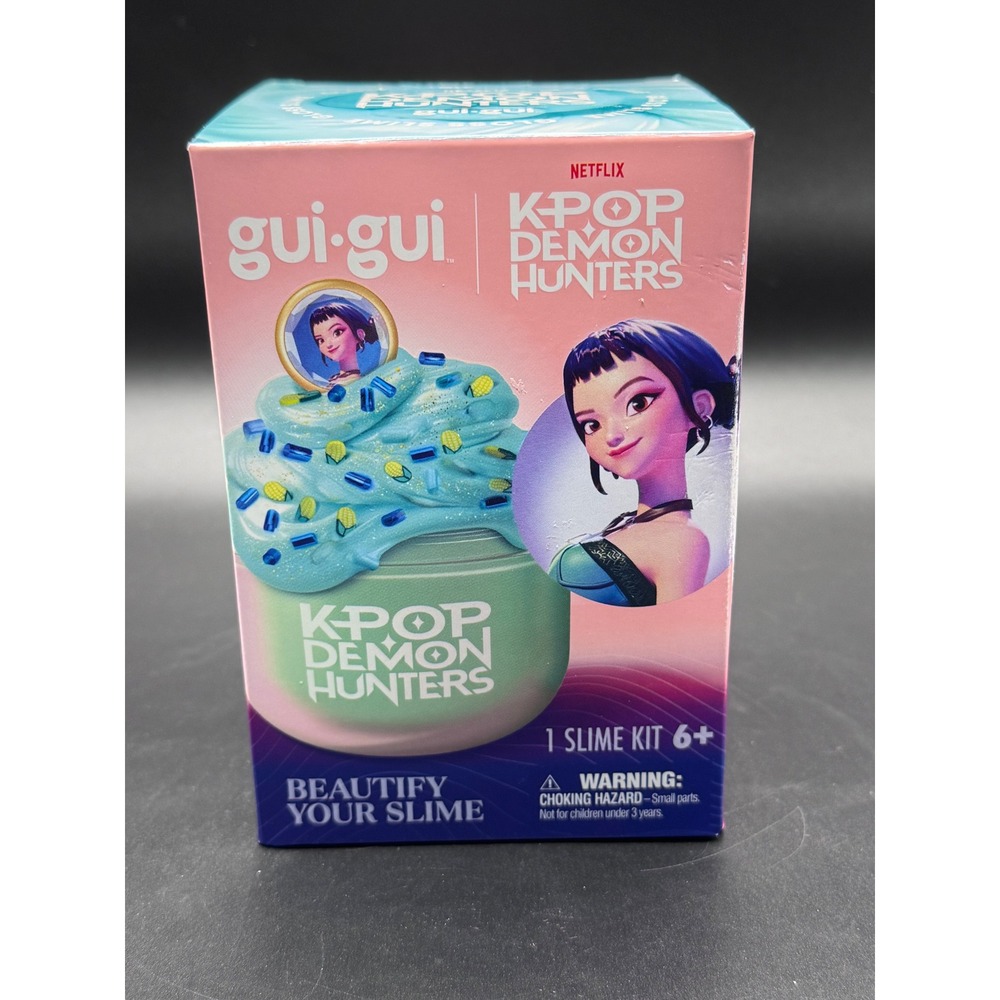Netflix KPop Demon Hunters Gui Gui Zoey Slime Kit Moose Toys Citrus Scented Blue